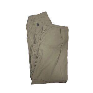 Prana Convertible Hiking Pants XXL 40x32 Beige Zip Off Cargo Outdoors